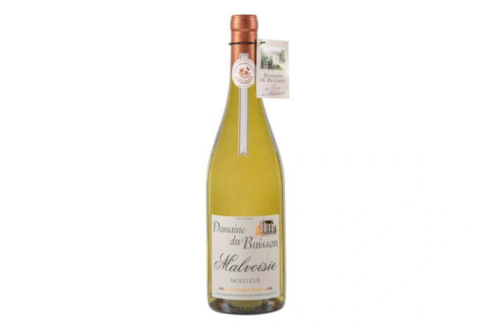 packshot d'une bouteille du domaine du buisson