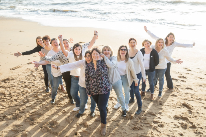 groupe posant pour la photo à l'evjf