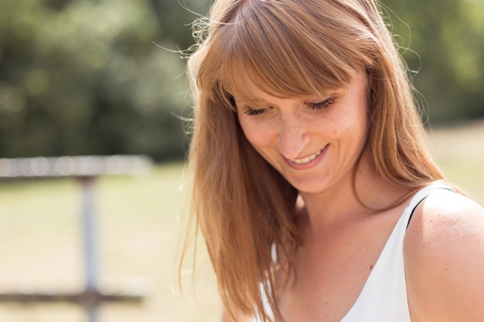 femme souriante